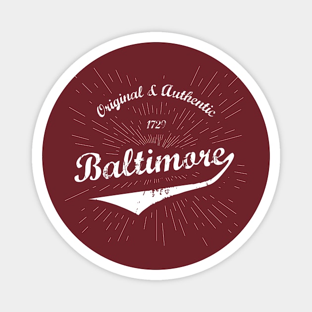 Original Baltimore, MD Shirt Magnet by Teevolution